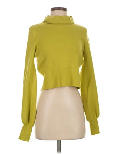Pre-owned Forever 21 Turtleneck Sweater In Green