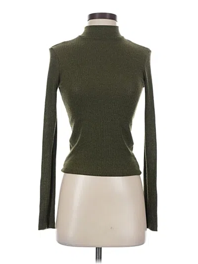 Pre-owned Forever 21 Turtleneck Sweater In Green