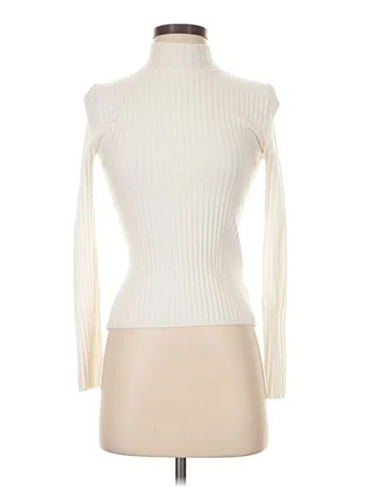 Pre-owned Forever 21 Turtleneck Sweater In Ivory