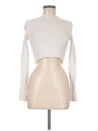 Pre-owned Forever 21 Turtleneck Sweater In Ivory