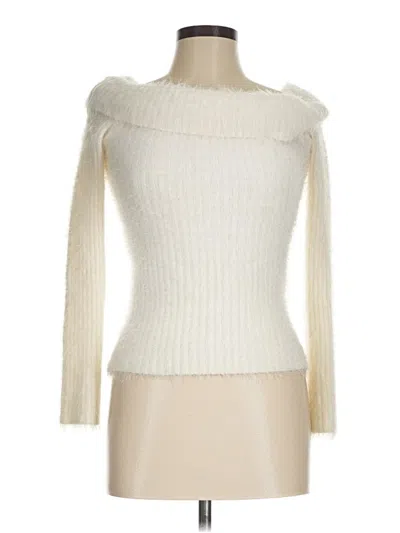 Pre-owned Forever 21 Turtleneck Sweater In Ivory