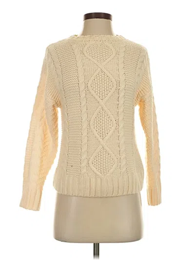 Pre-owned Forever 21 Turtleneck Sweater In Ivory