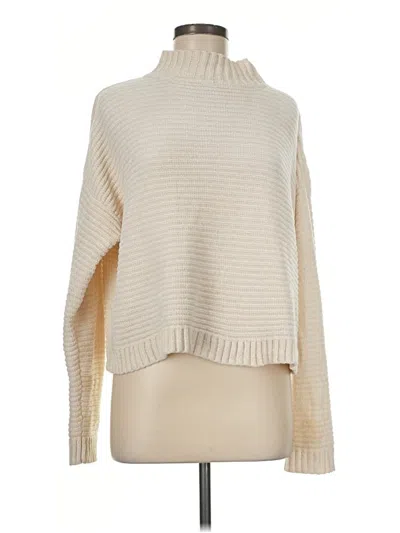 Pre-owned Forever 21 Turtleneck Sweater In Ivory