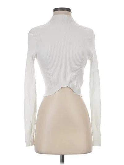 Pre-owned Forever 21 Turtleneck Sweater In Ivory
