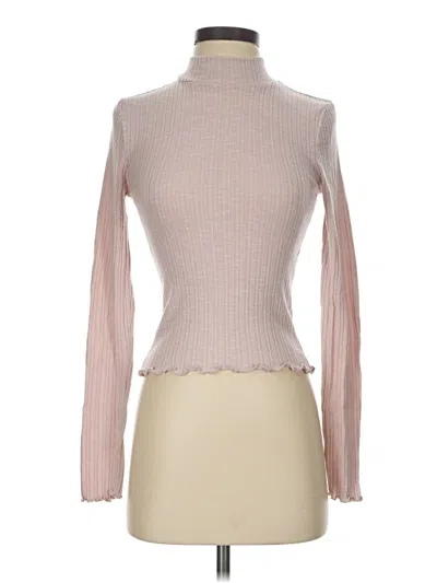 Pre-owned Forever 21 Turtleneck Sweater In Pink