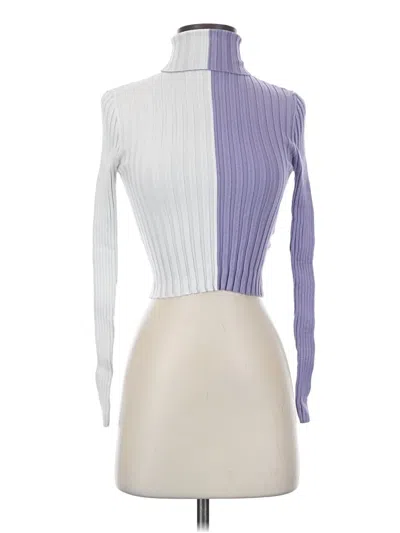Pre-owned Forever 21 Turtleneck Sweater In Purple