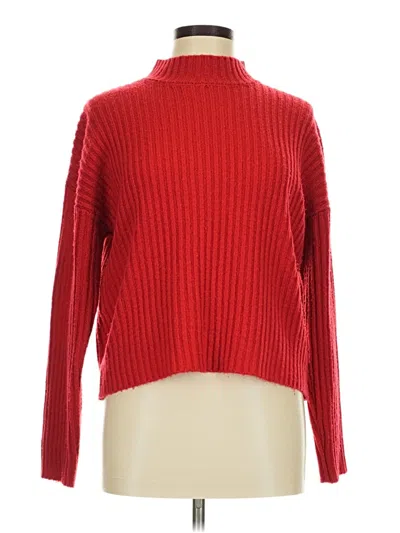 Pre-owned Forever 21 Turtleneck Sweater In Red