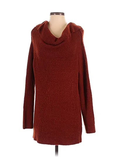 Pre-owned Forever 21 Turtleneck Sweater In Red