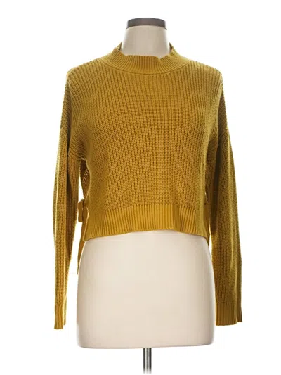 Pre-owned Forever 21 Turtleneck Sweater In Yellow