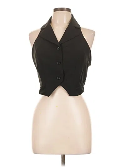 Forever 21 Tuxedo Vest In Black