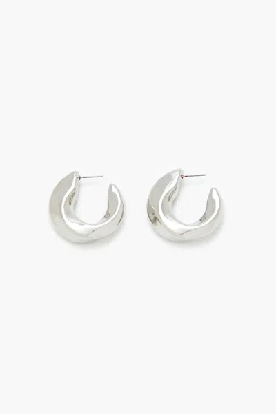 Forever 21 Twisted Hoop Earrings In Purple
