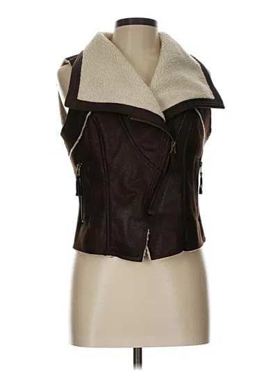 Pre-owned Forever 21 Vest In Brown