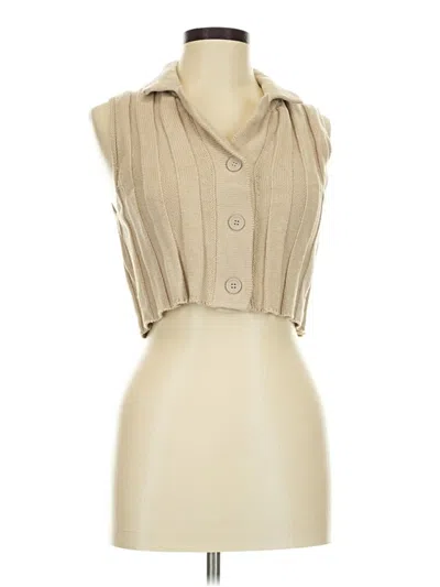 Pre-owned Forever 21 Vest In Tan