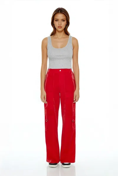 Forever 21 Wide-leg Utility Cargo Pants In Multi