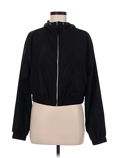 Pre-owned Forever 21 Windbreaker Jacket In Black