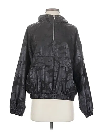 Pre-owned Forever 21 Windbreaker Jacket In Black