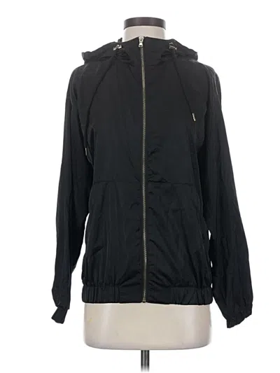 Pre-owned Forever 21 Windbreaker Jacket In Black