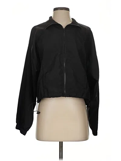 Pre-owned Forever 21 Windbreaker Jacket In Black