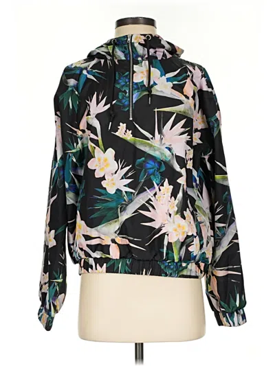 Pre-owned Forever 21 Windbreaker Jacket In Black