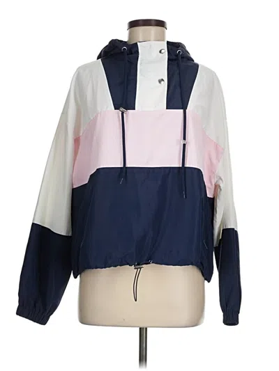 Pre-owned Forever 21 Windbreaker Jacket In Blue