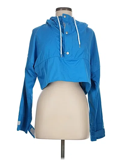 Pre-owned Forever 21 Windbreaker Jacket In Blue