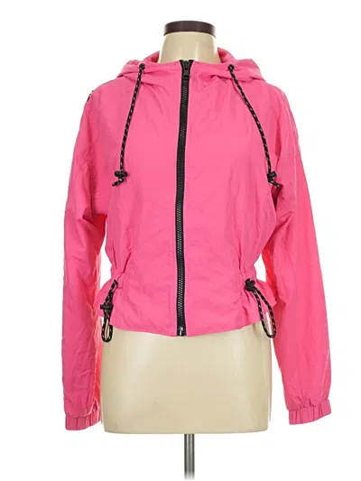 Pre-owned Forever 21 Windbreaker Jacket In Pink