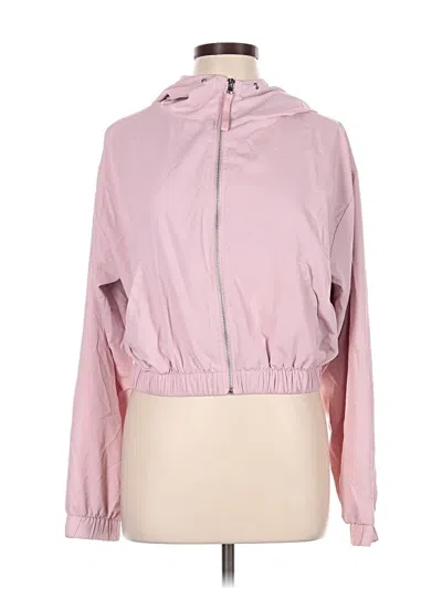 Pre-owned Forever 21 Windbreaker Jacket In Pink