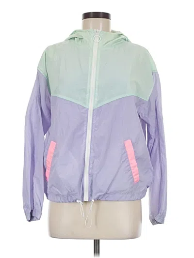 Pre-owned Forever 21 Windbreaker Jacket In Purple