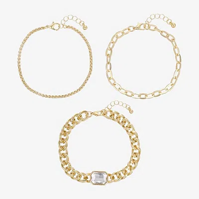 Forever 21 Womens 3-pc. Bracelet Set In Yellow