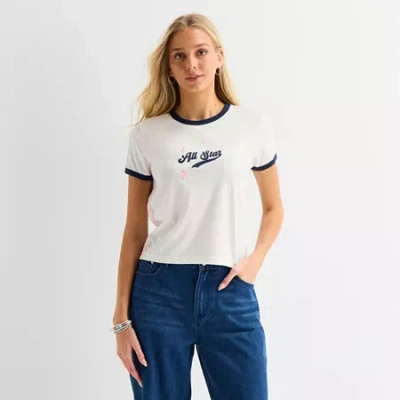 Forever 21 Womens Crew Neck Short Sleeve Graphic T-shirt In Multi