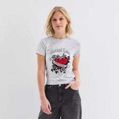 Forever 21 Womens Graphic T-shirt In Gray