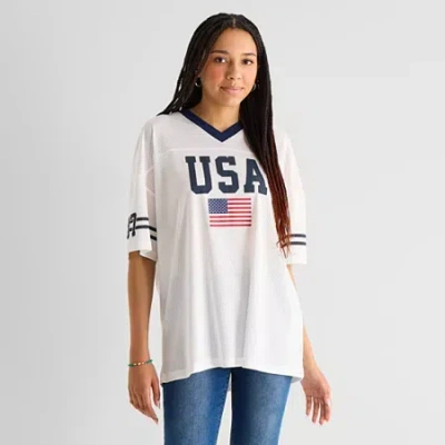 Forever 21 Womens Juniors Jersey In White
