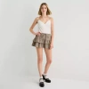 Forever 21 Womens Juniors Mid Rise Mini Flared Skirt In Brown