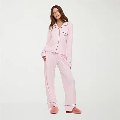 Forever 21 Womens Juniors Pajama Set In Pink