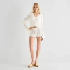 Forever 21 Womens Juniors Pull-on Short In White
