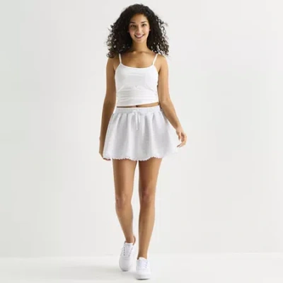 Forever 21 Womens Juniors Scooter Skirt In Gray