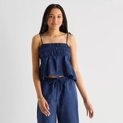 Forever 21 Womens Juniors Short Sleeve T-shirt In Blue