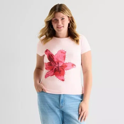 Forever 21 Womens Juniors Short Sleeve T-shirt In Multi