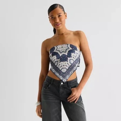 Forever 21 Womens Juniors Tube Top In Blue