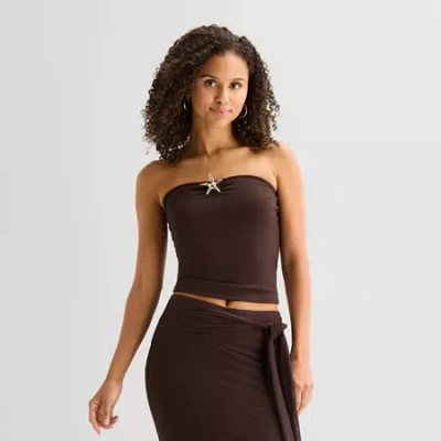 Forever 21 Womens Juniors Tube Top In Brown
