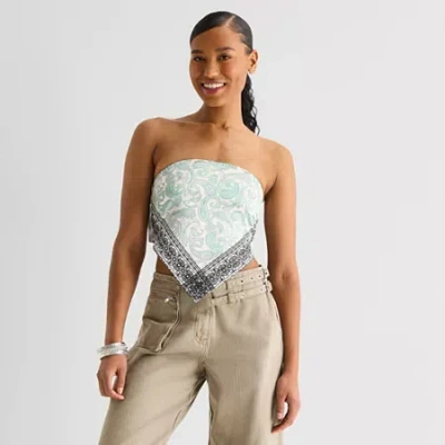 Forever 21 Womens Juniors Tube Top In Green