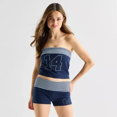 Forever 21 Womens Juniors Tube Top In Metallic