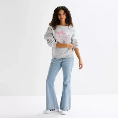 Forever 21 Womens Plus Long Sleeve Sweatshirt In Gray