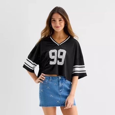 Forever 21 Womens Short Sleeve Jersey In Black