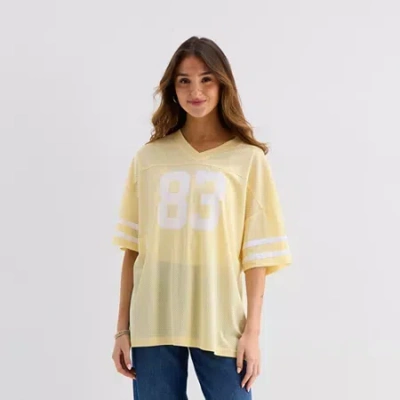 Forever 21 Womens Short Sleeve Jersey In Yellow