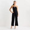 Forever 21 Womens Sweetheart Neck Sleeveless Juniors Jumpsuit In Black