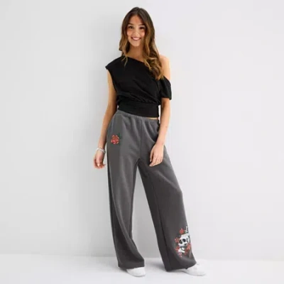 Forever 21 Womens Wide Leg Sweatpant In Gray