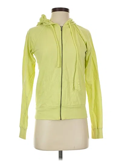 Pre-owned Forever 21 Zip Up Hoodie In Green