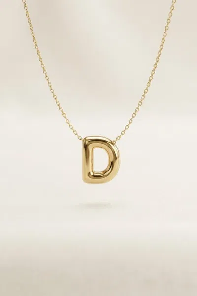 Forever & Always 14k Gold Letter Initial Pendant Necklace In Letter D