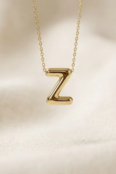Forever & Always 14k Gold Letter Initial Pendant Necklace In Letter Z